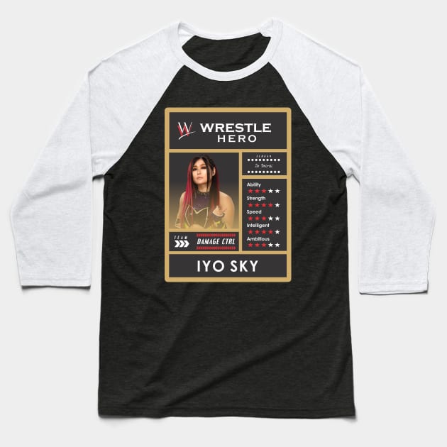 wwe card iyo sky Baseball T-Shirt by Kevindoa